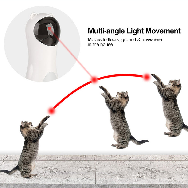 Tatzenfroh™ Automatisches Laser-Spielzeug für Katzen „LaserBear“