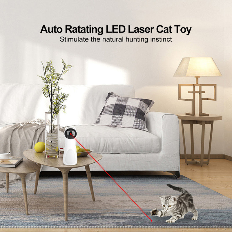 Tatzenfroh™ Automatisches Laser-Spielzeug für Katzen „LaserBear“