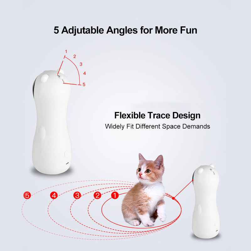 Tatzenfroh™ Automatisches Laser-Spielzeug für Katzen „LaserBear“