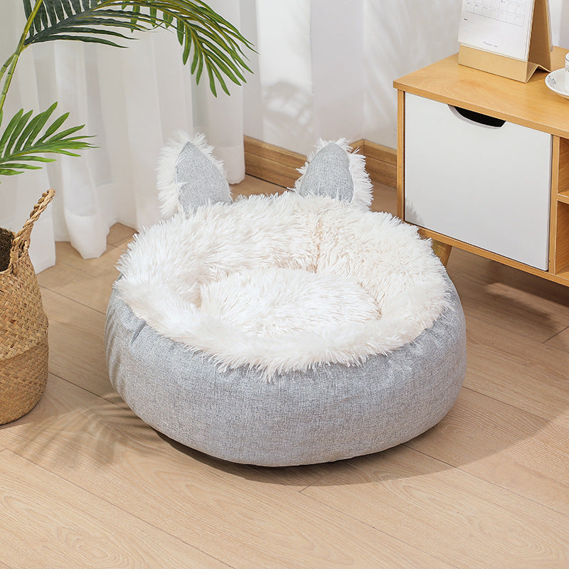 Tatzenfroh™ Kuschelbett „FluffyDream“