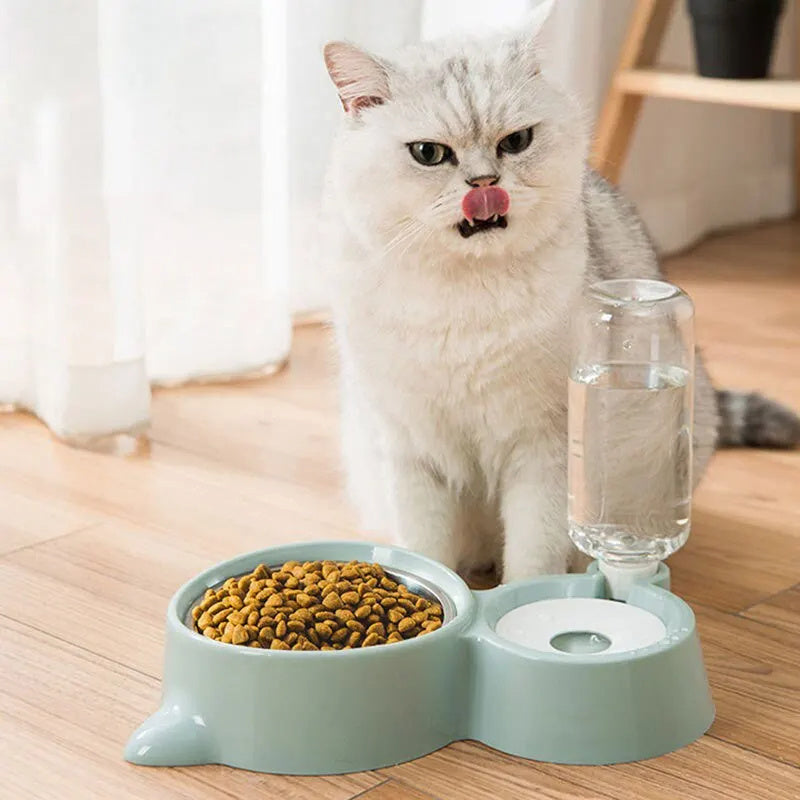 Tatzenfroh™ Futter- &; Wasserspender „HydroFeed“