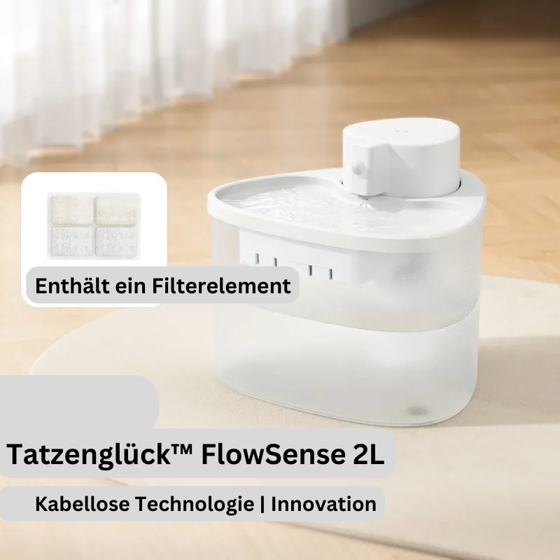 Tatzenfroh™ Katzen-Trinkbrunnen „FlowSense 2L“