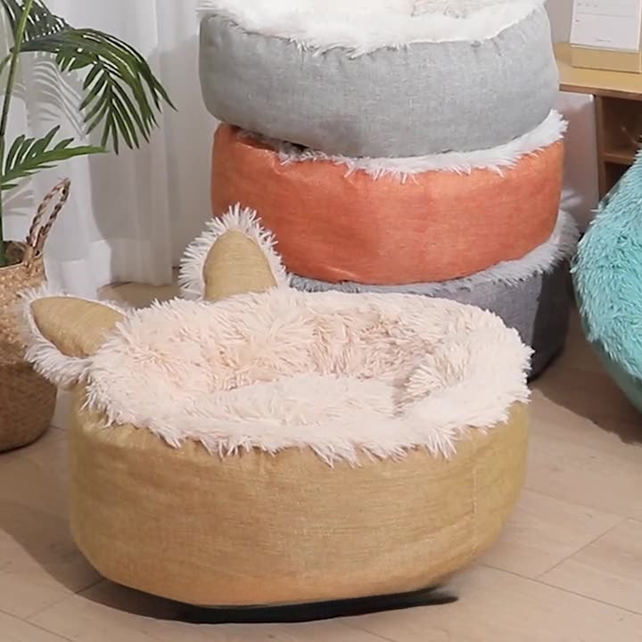 Tatzenfroh™ Kuschelbett „FluffyDream“