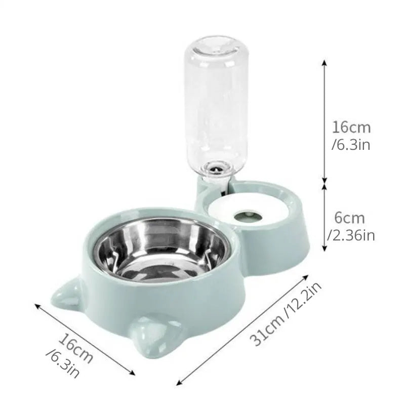 Tatzenfroh™ Futter- &; Wasserspender „HydroFeed“