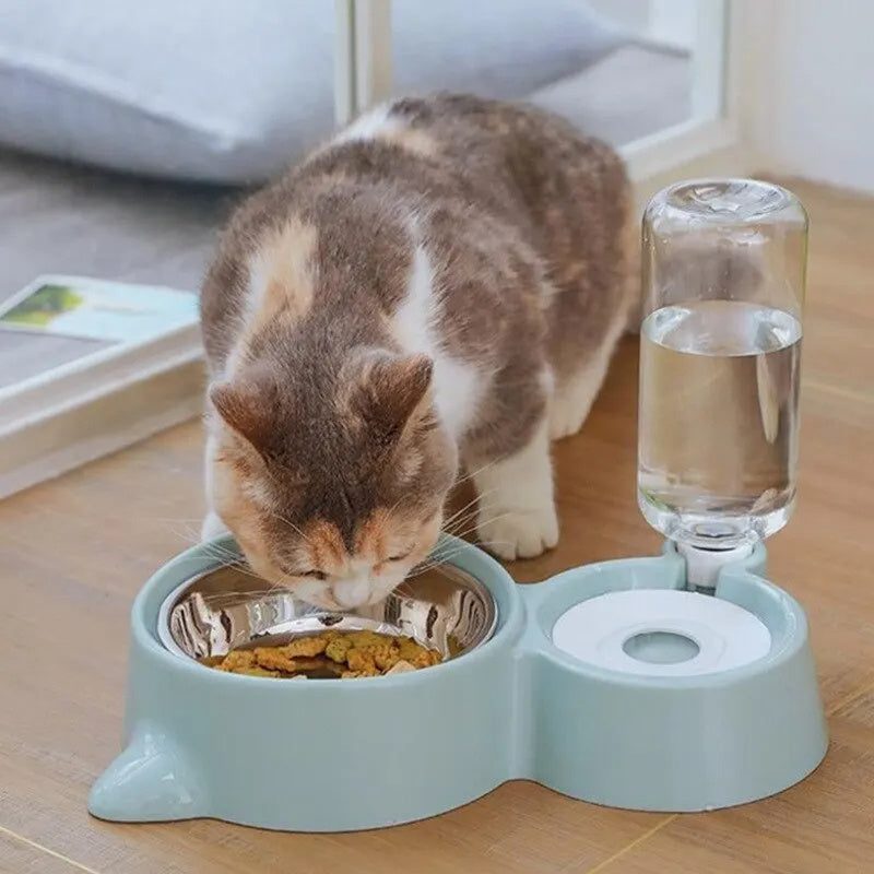 Tatzenfroh™ Futter- &; Wasserspender „HydroFeed“