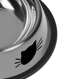 Tatzenfroh™ Futternapf „SteelPaw“